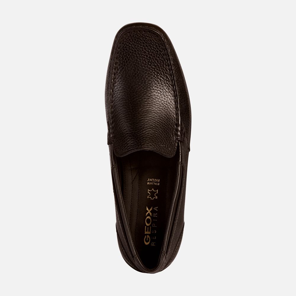 Geox Erkek Loafers Koyu Kahverengi - Snake - LKW-495781